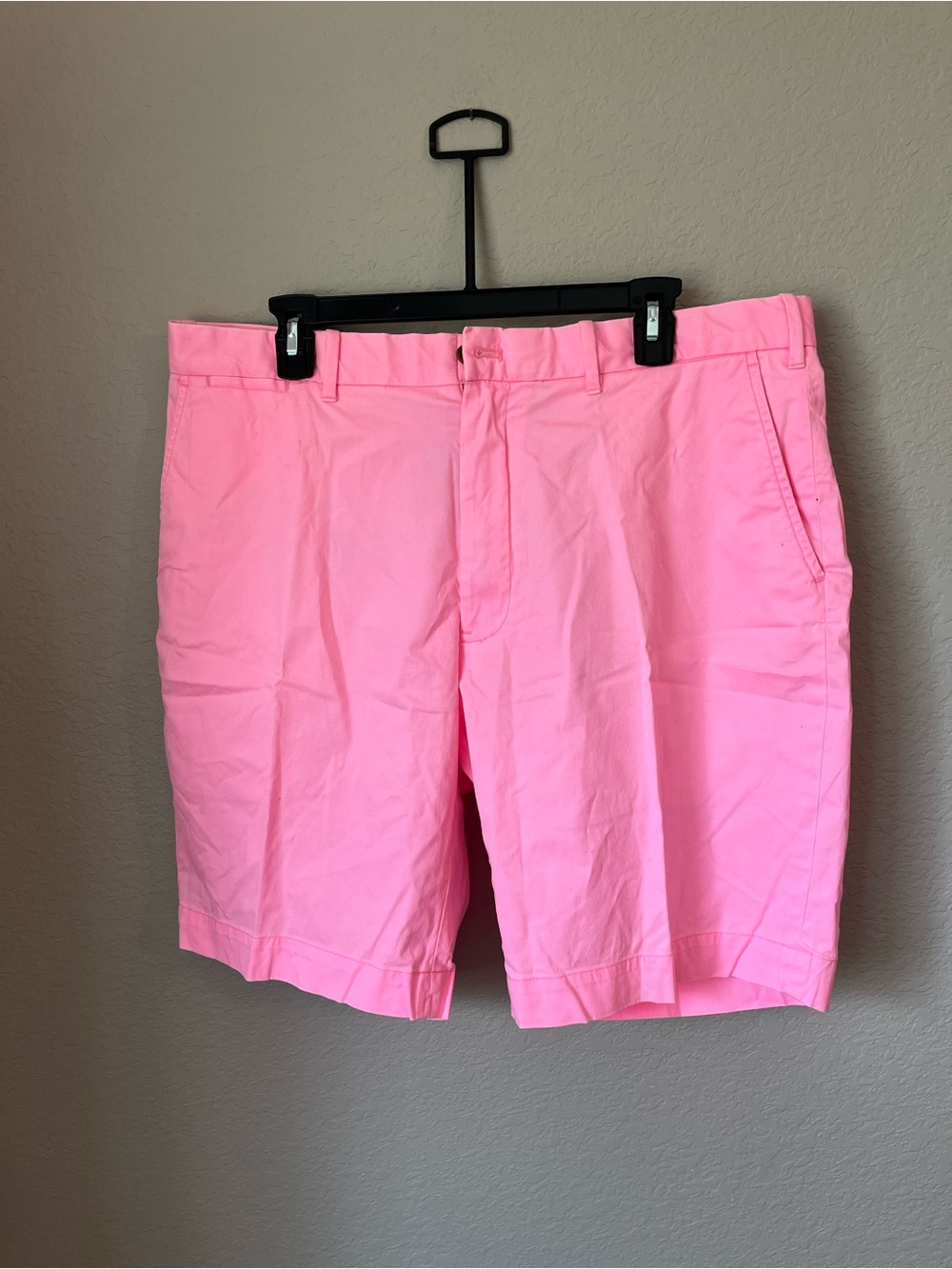 RARE Vintage Polo Golf Ralph Lauren Pink Shorts 36 Crest Patch Preppy Golfcore